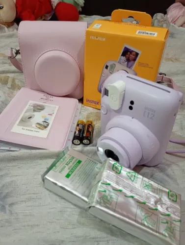 instax mini 12 +bag da câmera+20 poses+álbum