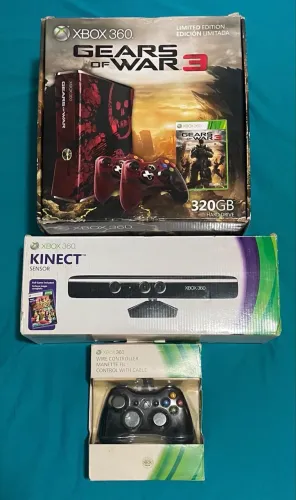 Xbox 360 Gears of War Edição Limitada COMPLETO - Serial Igual à Caixa (RARÍSSIMO)