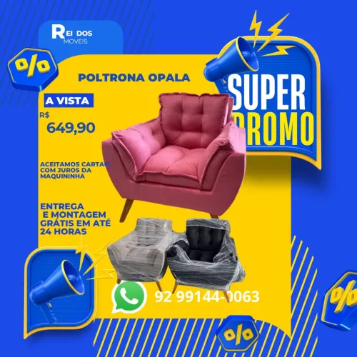 Poltrona super confortável disponível a pronta entrega