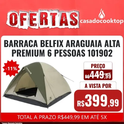 BARRACA BELFIX ARAGUAIA ALTA PREMIUM 6 PESSOAS 101902