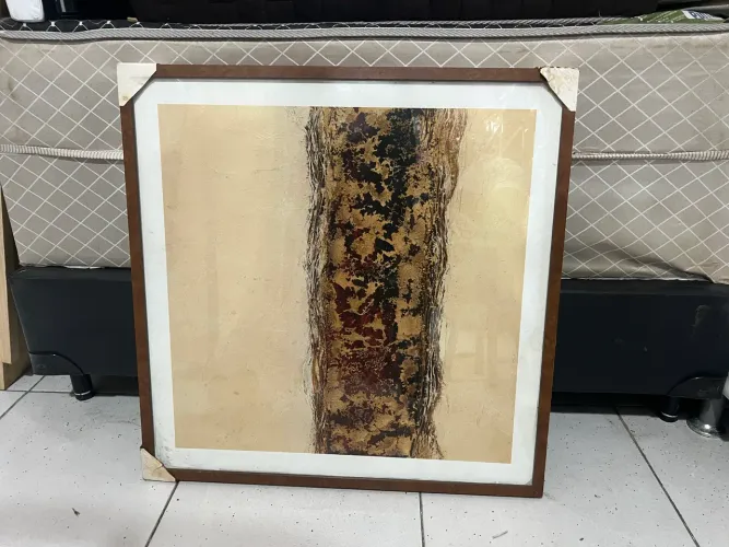 Quadro com moldura e vidro 78x78cm