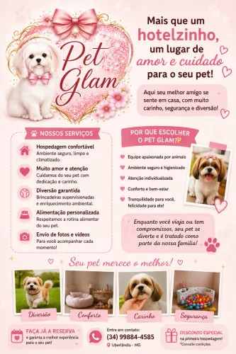 Pet Glam | Acessórios & Hotelzinho Pet