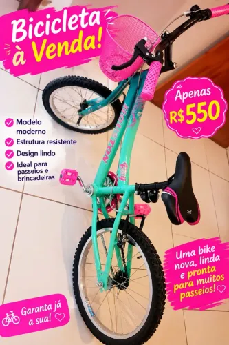 Vendo bicicleta nova
