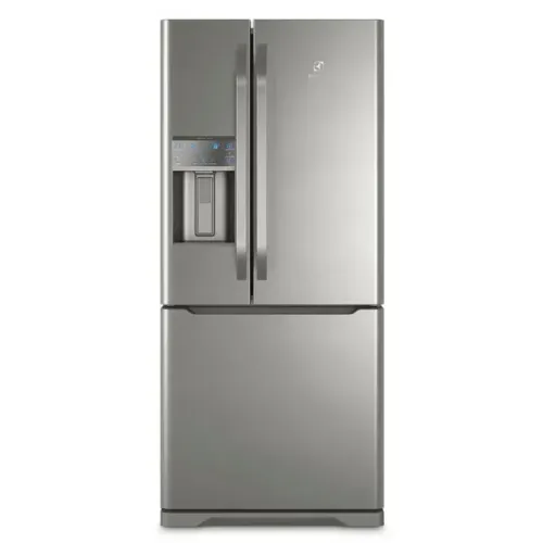 REFRIGERADOR ELETROLUX SIDE BY SIDE 538 LTS 3 PORTAS 127INOX AGUA NA PORTA MODELO DM86X- I