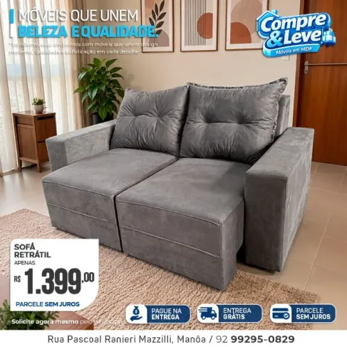 Sofá retrátil