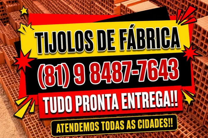 Tijolo tijolos - de fábrica - pagamento na entrega com frete grátis
