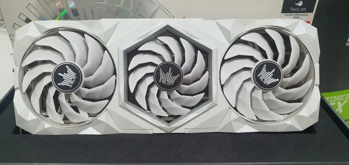 Placa de Video Nvidia Galax RTX 3080 HoF 10Gb Branca Top de linha Selo Teclab