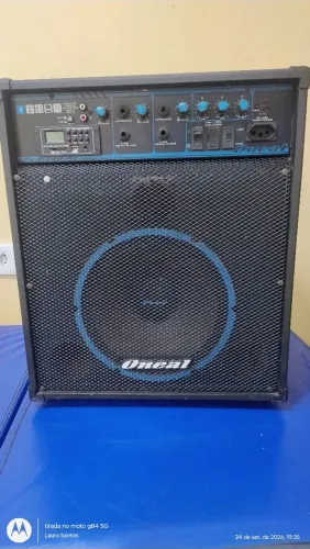 Caixa de som marca Oneal, modelo Vintage, completa de tudo:(Bluetooth,USB, Rádio,Pendrive.