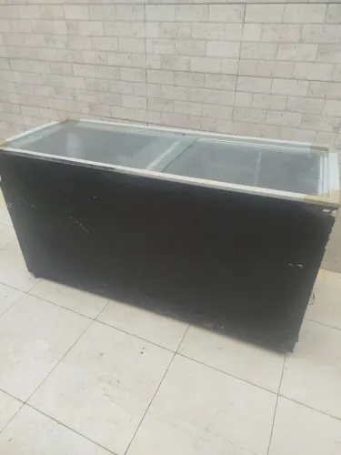 Freezer horizontal tampa de vidro 550 litros