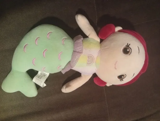 Pelúcia Sereia Lita Toys - Colorida e Macia (Estado de Nova)