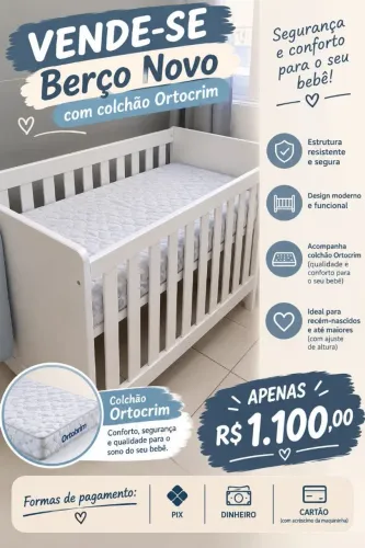 Berço americano novo nunca usado