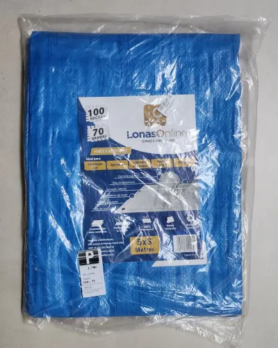 (Nova) Lona Azul 5x3 Metros 100 Micras Nova