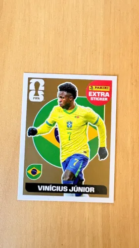 Figurinha ouro Vinicius jr