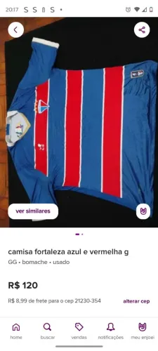 Blusa do Fortaleza. XXL