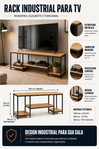 Moveis estilo industrial