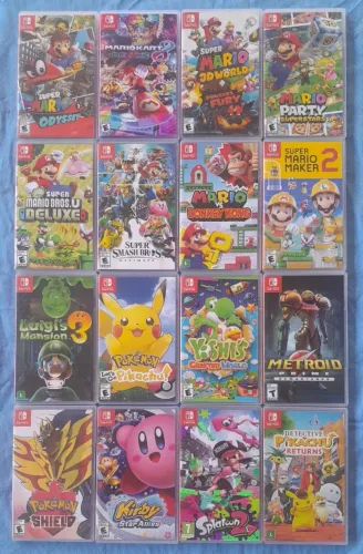 Jogos Nintendo Switch Usados Valor 280 reais unidade