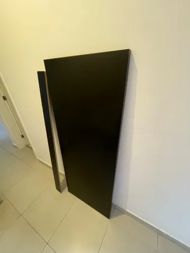 Tampo de mesa preto 150x60 (25mm espessura)