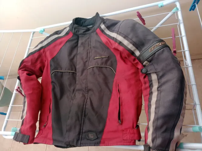 Jaqueta masculina motoqueiro- Zebra
