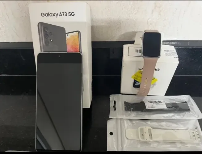 Kit smartphone Samsung + Samsung Galaxi fit 3 + 2 pulseiras extras
