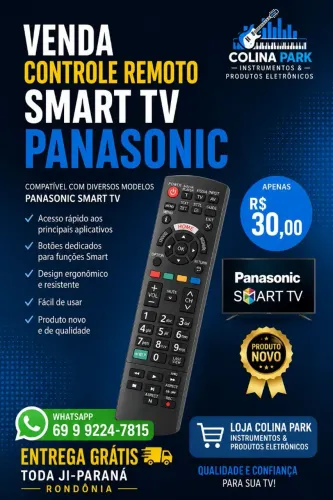 Controle Remoto Smart Tv Panasonic