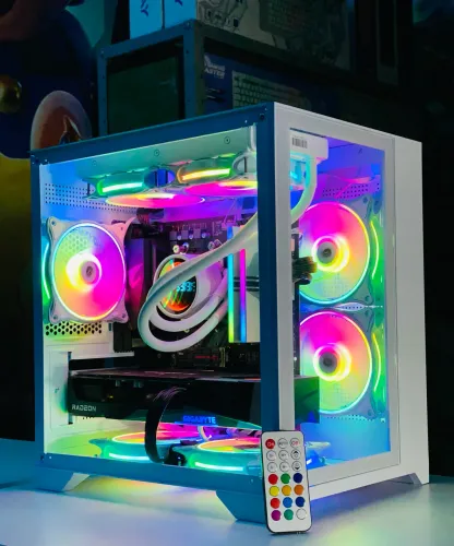 PC Gamer AMD Ryzen 7 5700X, RX7600 8GB RGB, 16GB RGB, NVMe 1TB - Em até 18x / Loja Física