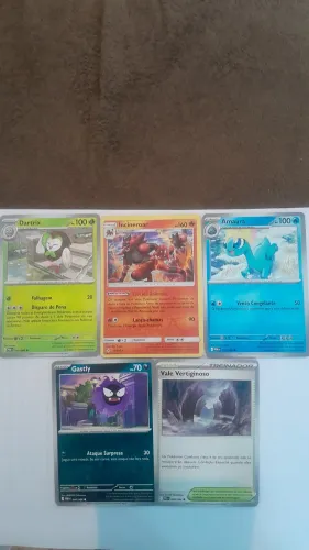 Lote 5 Cartas Pokémon original .