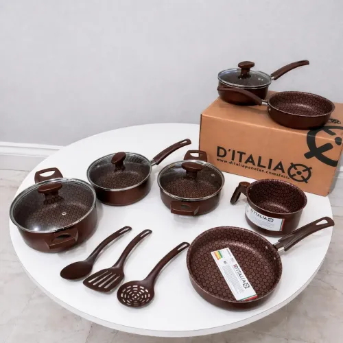 Kit de panelas com 10 peças 