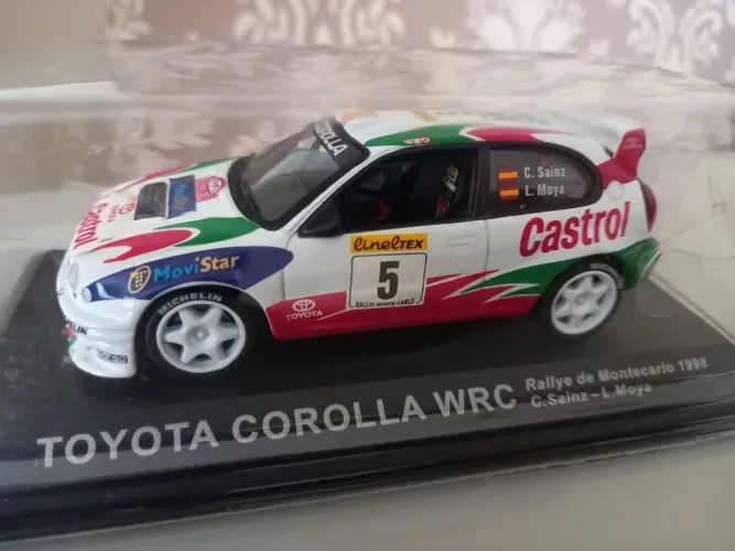 Miniatura Toyota Corolla WRC Rallye de Montecarlo 1998 escala 1/43