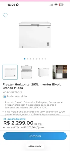 Freezer midea