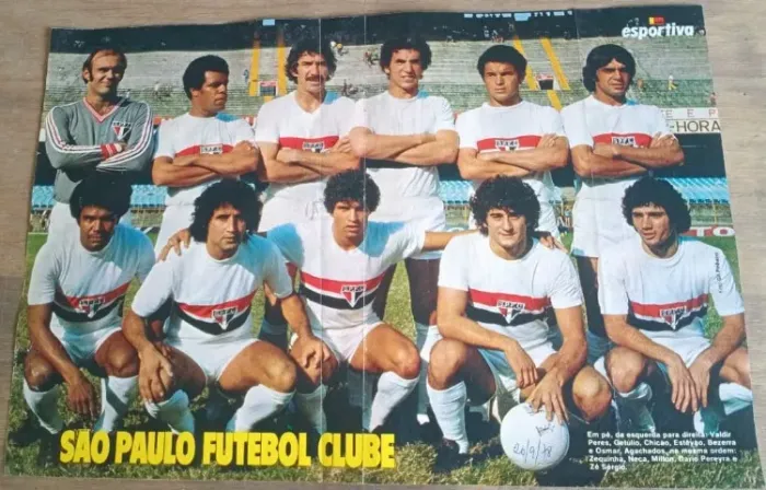 pôster placar original são paulo futebol clube - setembro 1978