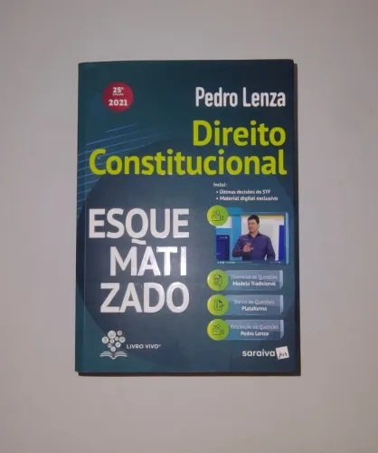 Livro Direito Constitucional Esquematizado Pedro Lanza 2021