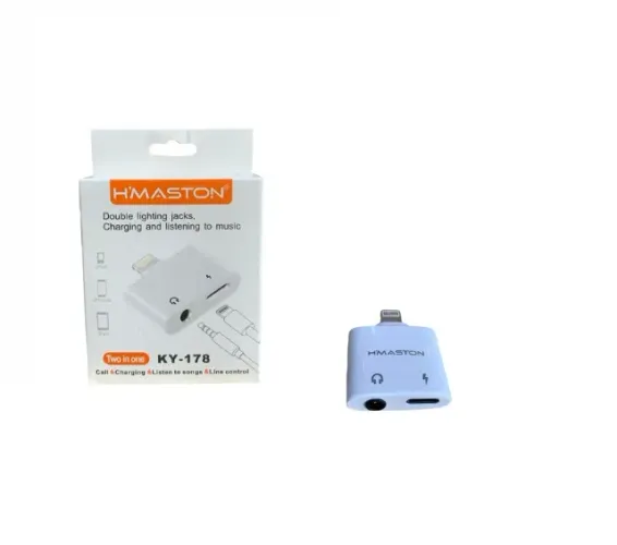Cabo Adaptador 2 em 1 Para Iphone carregador + Fone