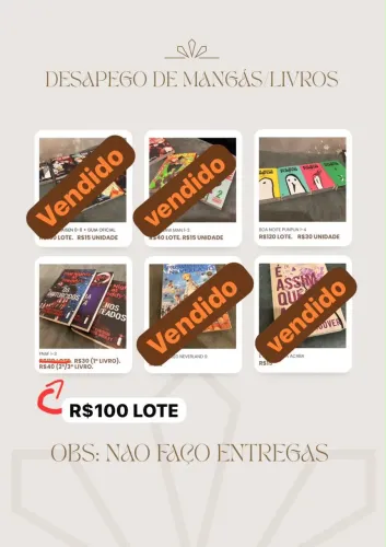 Mangás e livros