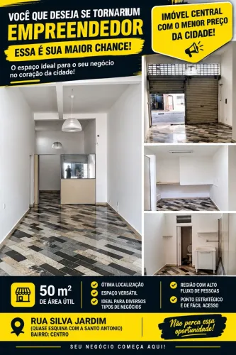 SEU NEGÓCIO PODE COMEÇAR AQUI! | LOJA 50m² NO CENTRO