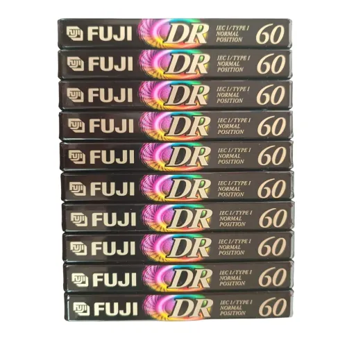 Fita cassete fuji dr-60 min ( lote 10 unidades virgens ) 