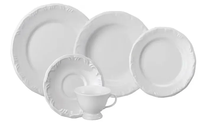 Jogo de jantar Porcelana Schmidt 20 peças NOVO - nunca usado?