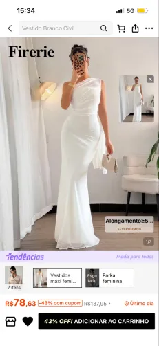 Vestido Branco - Noiva ou Pré Weding