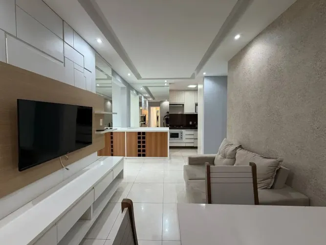 Apartamento mobiliado em condomínio com lazer - Bairro Serrano