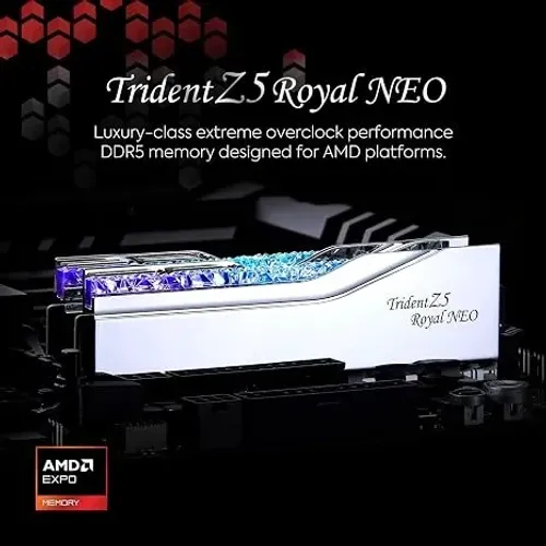 G.Skill Trident Z5 Royal Neo RGB 32GB DDR5 6400MHz AMD EXPO CL30 - NOVO