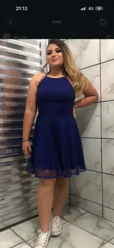 Vestido do Festa - Azul Marinho