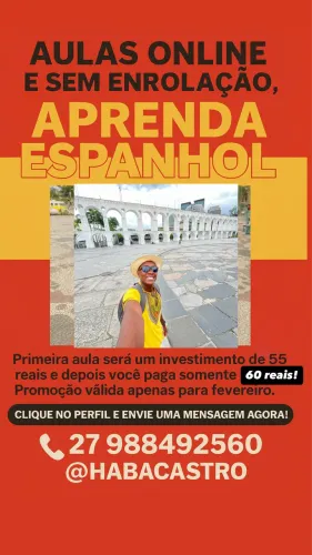 Aulas de espanhol on-line