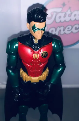 Boneco Robin raro Dc hasbro 30 cm usado otimo estado