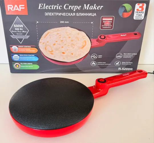 Panquequeira Raf 220V vermelha Nova 