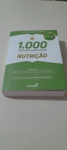 Livro 1000 Questões Comentadas De Provas e Concursos Em NUTRIÇÃO 