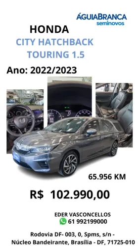 Honda City Hatchback Touring 1.5 Flex 16V Aut. 2023