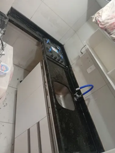 Bancada de cozinha no verde Ubatuba