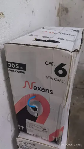 Vendo Caixa de Cabo de Rede Nexans (Furukawa) Cat6 305mts 100% cobre.