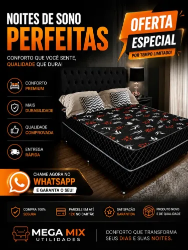 Cama box casal direito da fábrica (Garantia 1 ano )