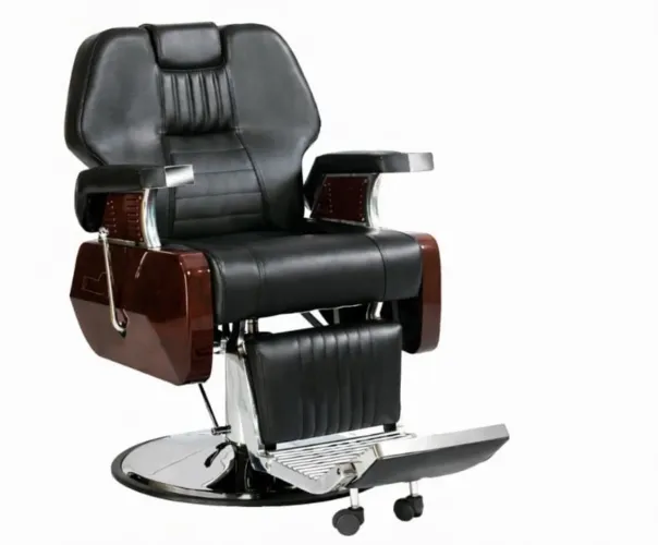 Cadeira Poltrona Preta Barbearia Nova 