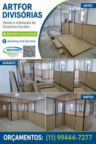 Divisórias para Escritório, Divisórias Eucatex com Instalação. @artfordivisórias